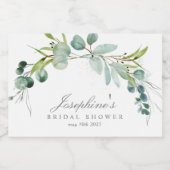 Eucalyptus Mini Sparkling Weinflaschen Etiketten (Einzelnes Label)