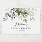 Eucalyptus Mini Sparkling Weinflaschen Etiketten (Einzelnes Label)