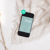 EUCALYPTUS Minimalistisch Blue Pastel Baby Dusche Einladung