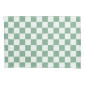 Eucalyptus mist checkerboard pattern kissenbezug (Vorderseite-Links)