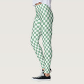 Eucalyptus mist checkerboard pattern leggings (Links)