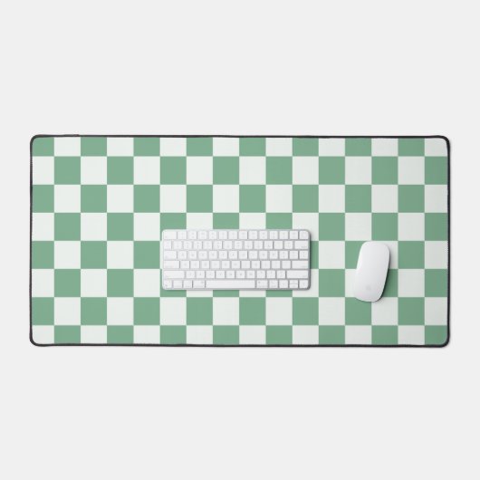 Eucalyptus mist checkerboard pattern schreibtischunterlage (Tastatur & Maus)