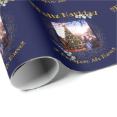 Eucalyptus Modern Feliz Navidad Geschenkpapier (Rolleneckpunkt)