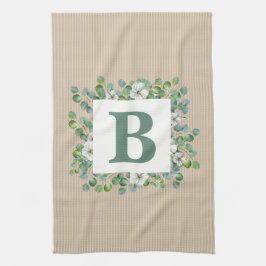 Eucalyptus Monogram Küchentuch