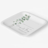 Eucalyptus Mrs Lesbian Wedding Paper Tellers Pappteller (Gewinkelt)