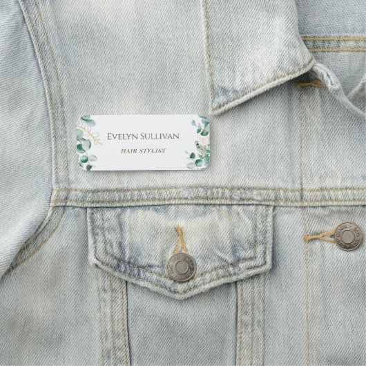 Eucalyptus Name Tag Namensschild (Beispiel)