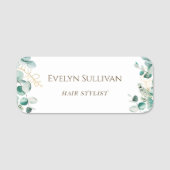 Eucalyptus Name Tag Namensschild (Vorderseite)