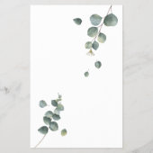 Eucalyptus Name that love song shower game card Flyer (Hinten)