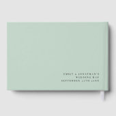 Eucalyptus New Mr. Name Wedding Gästebuch (Rückseite)