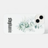 Eucalyptus Pattern i phone Case iPhone Hülle (Rückseite (Horizontal))