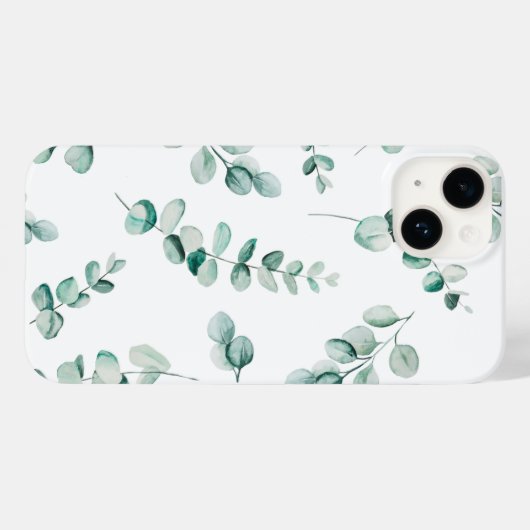 Eucalyptus Pattern iphone Case (Rückseite (Horizontal))