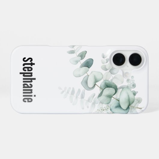 Eucalyptus Pattern iphone Case iPhone 16 Hülle (Rückseite (Horizontal))