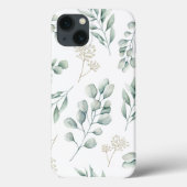 Eucalyptus Pattern iphone cover (Rückseite)