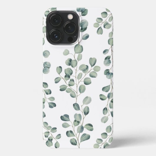 Eucalyptus Pattern iphone cover  Hülle (Rückseite)
