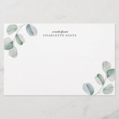 Eucalyptus Personalized Note Card Briefpapier (Vorderseite)