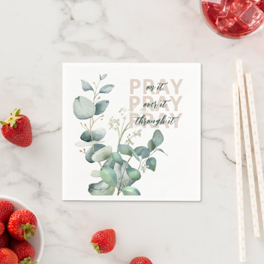 Eucalyptus Prayer Napkin Serviette (Beispiel)