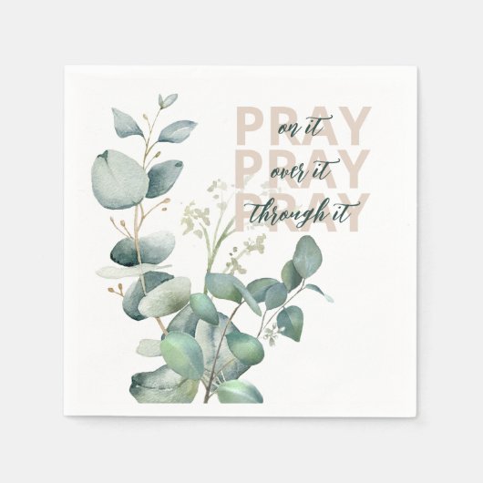 Eucalyptus Prayer Napkin Serviette (Vorderseite)