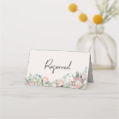 Eucalyptus Protea Pampas Wedding Table Number Platzkarte (Vorderseite)