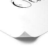 Eucalyptus Pumpkin Wedding Welcome Sign Poster (Ecke)