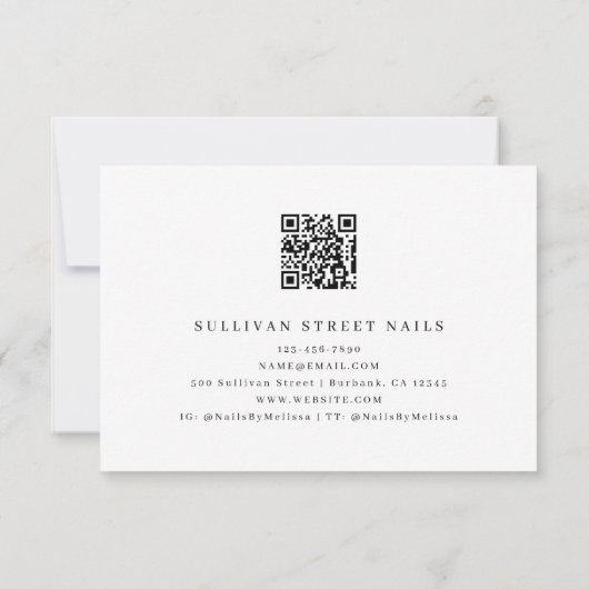 Eucalyptus QR Code Geschenkgutschein (Rückseite)