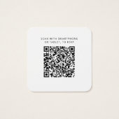 Eucalyptus-QR-Code-RSVP-Hochzeits-Webseite-Beilage (Rückseite)