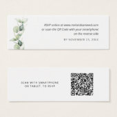 Eucalyptus-QR-Code-RSVP-Hochzeits-Webseite-Beilage (Vorne & Hinten)