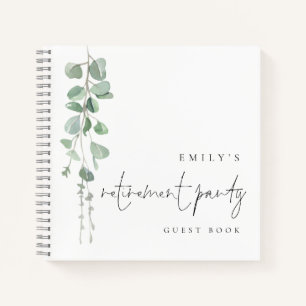Eucalyptus Retirement Party Gästebuch Notizblock