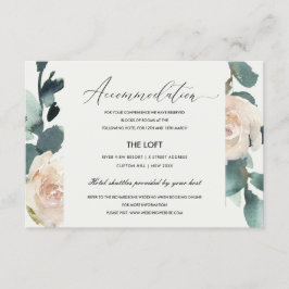 EUCALYPTUS ROSE BLUSH KRAFT WEDDING UNTERKUNFT BEGLEITKARTE