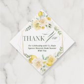 Eucalyptus Rose Brautparty Vielen Dank Geschenkanhänger (Rückseite)