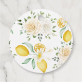 Eucalyptus Rose Brautparty Vielen Dank Geschenkanhänger (Rückseite)