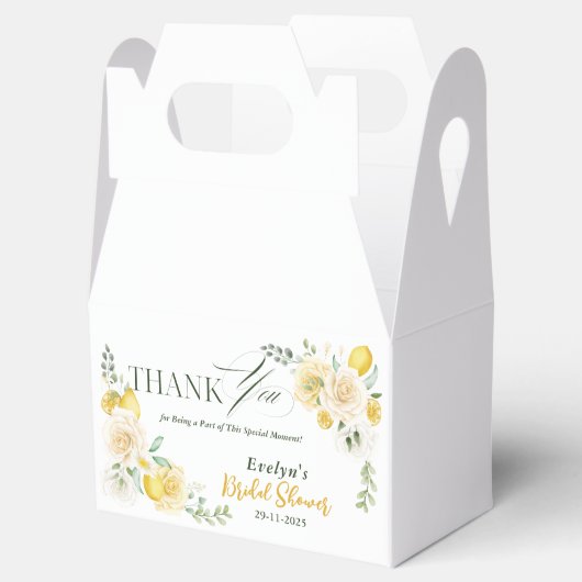 Eucalyptus Rose Brautparty Vielen Dank Geschenkschachtel (Geöffnet)