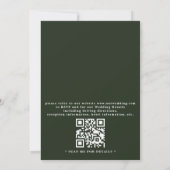 Eucalyptus Rustic Elegant Modern QR Code Wedding Einladung (Rückseite)