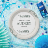 Eucalyptus Rustic Floral Baby Shower Pappteller (Party)