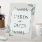 Eucalyptus Rustic Floral Baby Shower Sockelschild (In Situ)