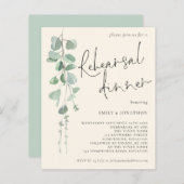 Eucalyptus Sage Creme Probe Abendessen (Vorne/Hinten)