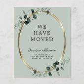 Eucalyptus Sage Neue Adresse Ankündigung (Vorderseite)