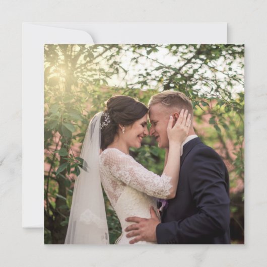 Eucalyptus Sage Smarald Script Wedding Vielen Dank Einladung (Rückseite)