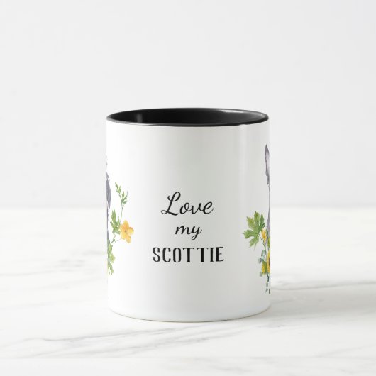 Eucalyptus Scottish Terrier Tasse (Zentrum)
