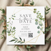 Eucalyptus-Script-Herz-QR-Code-Save-the-Date Save The Date
