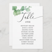Eucalyptus Seating Chart Sign | Outdoor Wedding Einladung (Vorne/Hinten)