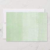 Eucalyptus simple moderne Geburtsankündigung (Rückseite)