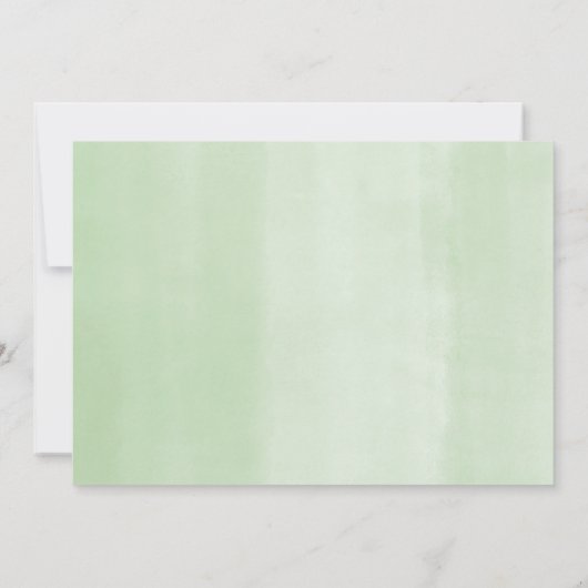 Eucalyptus simple moderne Geburtsankündigung (Rückseite)