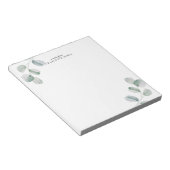 Eucalyptus Simple Personalized Notizblock (angewinkelt)
