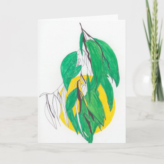 Eucalyptus Sprig Greeting Card Karte (Vorderseite)