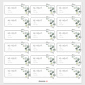 Eucalyptus Sprig Guest Address Labels (Blatt)