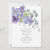 Eucalyptus succulents QR Code UAWG Wedding Invita Einladung (Vorderseite)