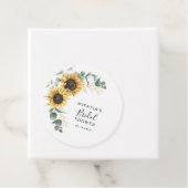 Eucalyptus Sunflower Brautparty Vielen Dank Geschenkanhänger (Beispiel)