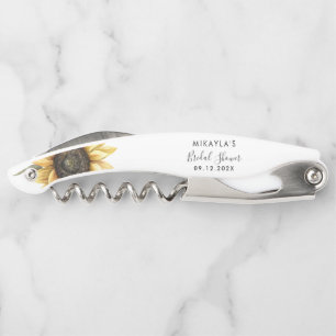 Eucalyptus Sunflower Brautparty Vielen Dank Kellnermesser