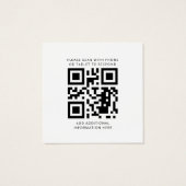 Eucalyptus Sunflower Wedding QR Code RSVP Card (Rückseite)