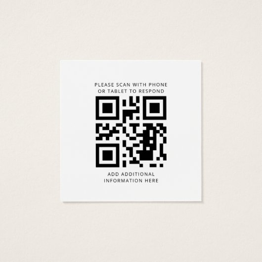Eucalyptus Sunflower Wedding QR Code RSVP Card (Rückseite)